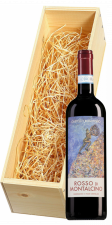 Wijnkist met Castello Romitorio Rosso di Montalcino