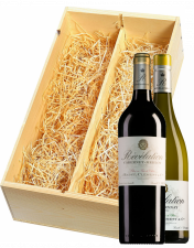 Wijnkist met Revelation Pays d'Oc Cabernet-Merlot en Chardonnay